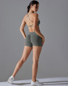  DJP Luxurious Grey Essence Short Gym Suit