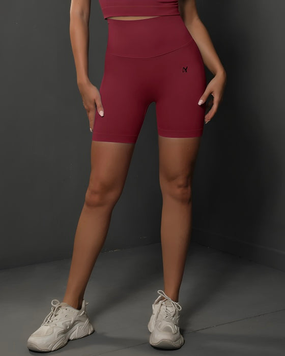 DJP Red Bordeaux Short Gym Suit