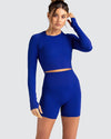 DJP Blue Ink Short Gym Suit