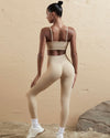 DJP Beige Cinnamon Long Gym Suit