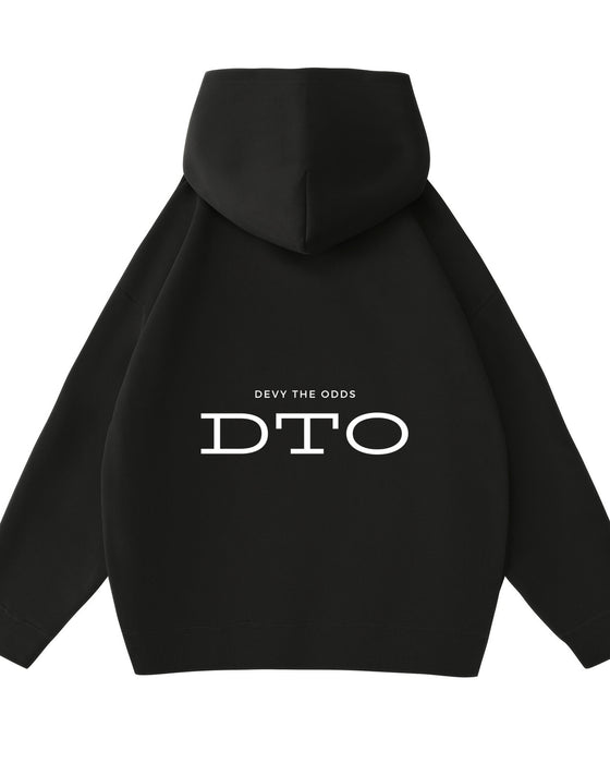 Devy the Odds x DJP Oversized Black Hoodie