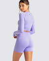 DJP Lila Lavender Short Gym Suit