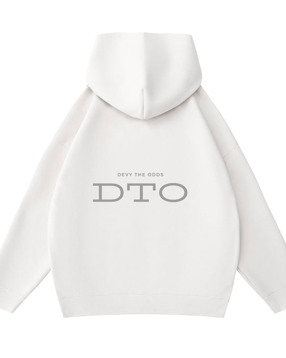 Devy the Odds x DJP Oversized White Hoodie