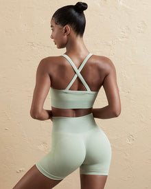  DJP Green Mint Short Gym Suit