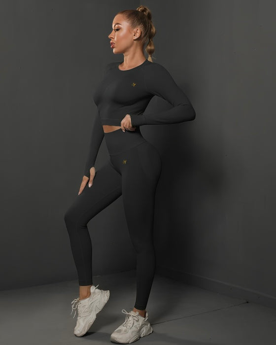 DJP Black Shadow Long Gym Suit