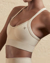 DJP Beige Cinnamon Crossed Top