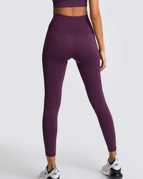 DJP Purple Summer Seamless Legging